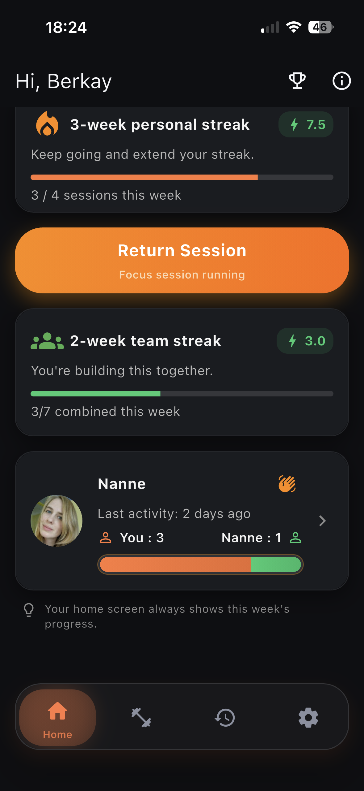 Shared Streak Dashboard